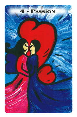 Passion: la carte du tarot Roméo et Juliette